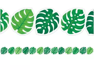 Palm Paradise Tropical Leaf Border