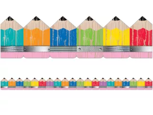 Upcycle Style Rustic Pencil Border