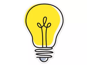 Doodle Light Bulb Accents