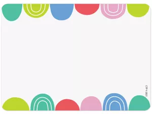 Rainbow Doodles Name Tags