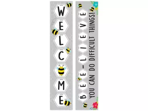 Busy Bees Welcome Double-Sided Banner