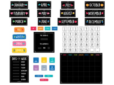 Doodle Calendar Bulletin Board Set