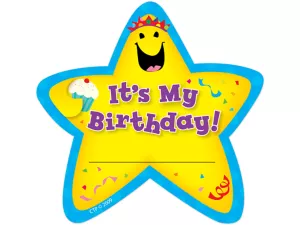 Star Birthday Badges