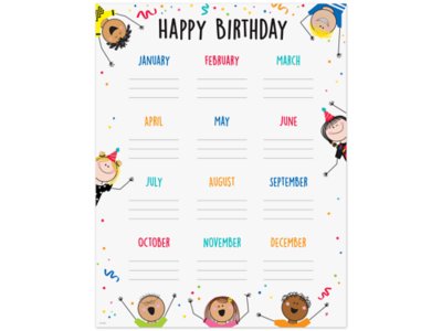 Stick Kids Birthday Poster at Lakeshore Learning