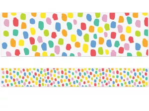 Colorful Messy Dot Border