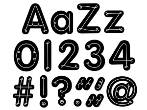 Loop-De-Loop 4" Punch-Out Letters