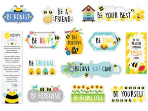 Busy Bees Motivational Bulletin Board Set