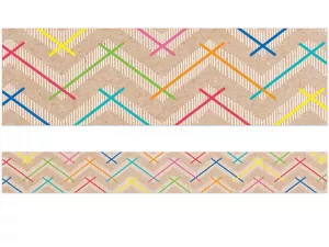 Krafty Pop! Colorful Chevron Border