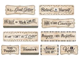 Mindset Matters Wood Bulletin Board Set