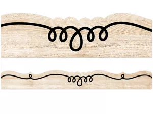 Loop-De-Loop Wood  Border