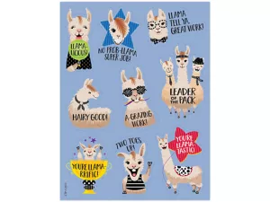 Bold&nbsp;& Bright Llama Motivational Stickers