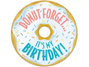 Mid-Century Mod Donut Birthday Badges