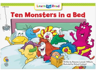 Ten Monsters in a Bed: Emergent Reader - Level F at Lakeshore Learning