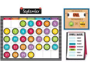 Bold&nbsp;& Bright Calendar Bulletin Board Set