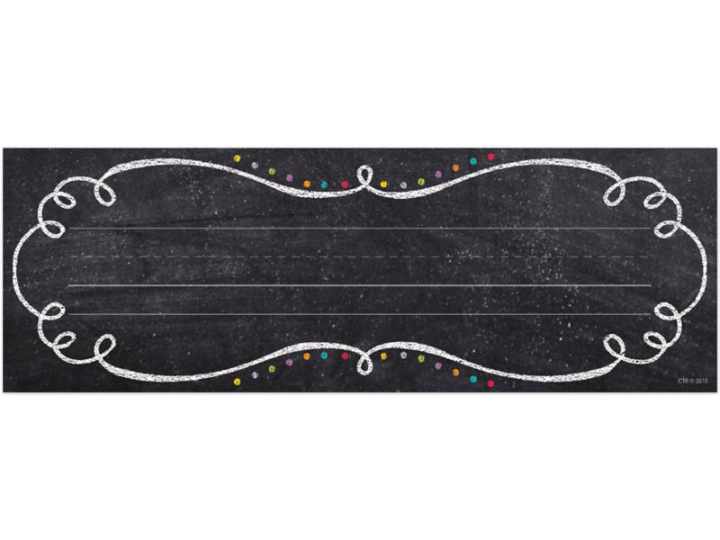 Chalk It Up! Nameplates at Lakeshore Learning