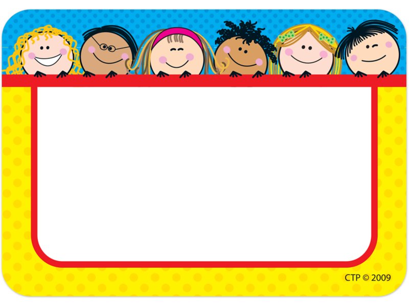 Smiling Kids Name Tags at Lakeshore Learning