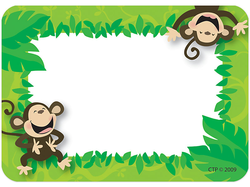 Monkey Business Name Tags at Lakeshore Learning
