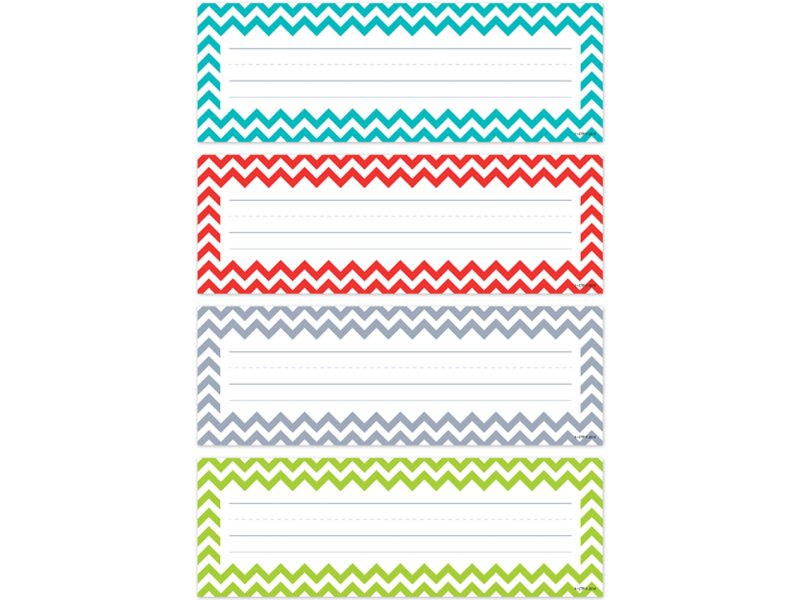 Chevron Nameplates Variety Pack At Lakeshore Learning