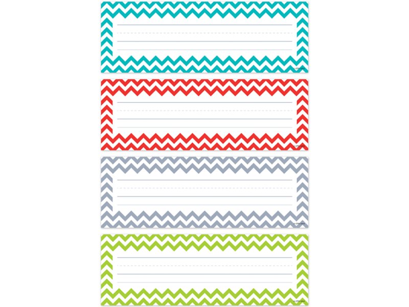 Chevron Nameplates Variety Pack At Lakeshore Learning