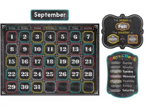 Chalk It Up! Calendar Bulletin Board Set