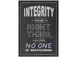 Chalk It Up! Integrity Poster