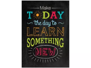Chalk It Up! Learn Something New Poster