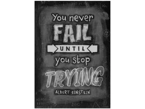 Chalk It Up! Never Fail Poster