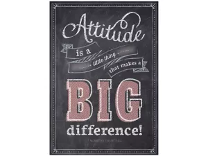 Chalk It Up! Attitude Makes a Big Difference Poster