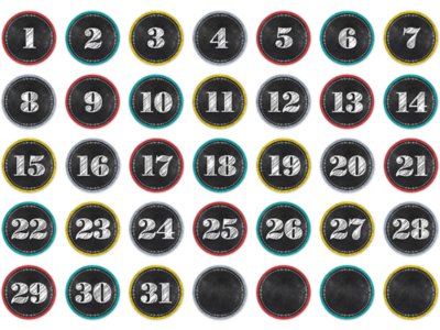 Chalk It Up! Calendar Mini Accents