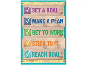 Upcycle-Style Goals Poster