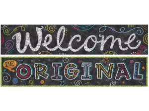 Chalk It Up! Double-Sided Welcome Banner