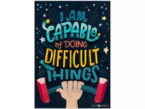 Growth Mindset I Am Capable Poster