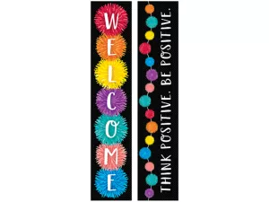 Pom-Pom Double-Sided Welcome Banner