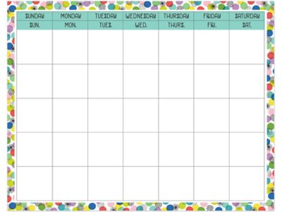 Color Pop Classroom Calendar at Lakeshore Learning
