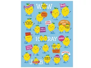Lemon-Scented Motivational Stickers