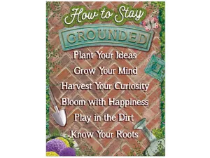 Curiosity Garden How to Stay Grounded Poster