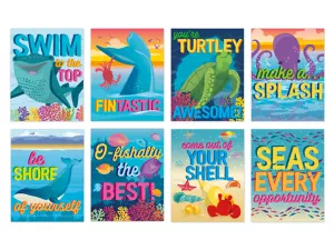 Seas the Day Motivational Poster Pack