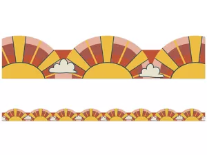 Adventurer Sunrise Scalloped Border