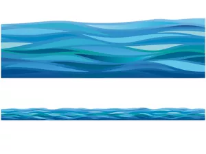 Seas the Day Waves Border
