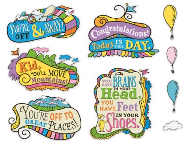 Dr. Seuss™ Oh, the Places You'll Go! Bulletin Board Set at Lakeshore  Learning, image size:1600x1200
