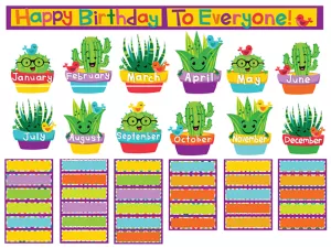 Sharp Bunch Birthday Bulletin Board Set
