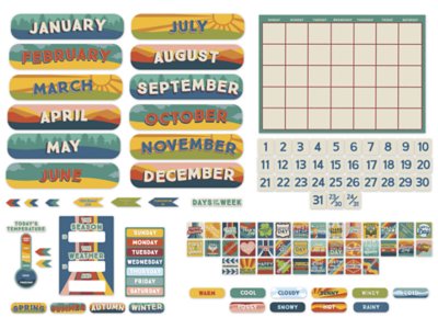 Adventurer Calendar Bulletin Board Set