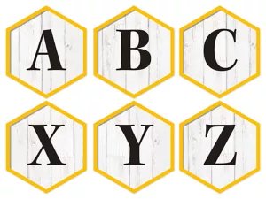 The Hive 4" Punch-Out Letters