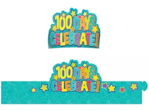 Color My World 100th Day of School Crowns