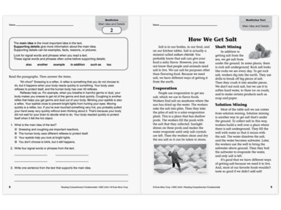 Reading Comprehension Fundamentals Workbook&nbsp;- Gr.&nbsp;4