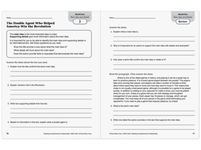 Reading Comprehension Fundamentals Workbook&nbsp;- Gr.&nbsp;5