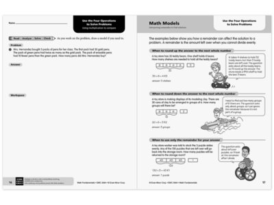 Math Fundamentals Workbook&nbsp;- Gr.&nbsp;4