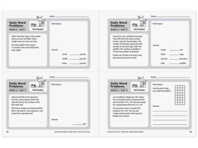 Daily Word Problems Workbook&nbsp;- Gr.&nbsp;5