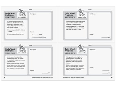 Daily Word Problems Workbook&nbsp;- Gr.&nbsp;6