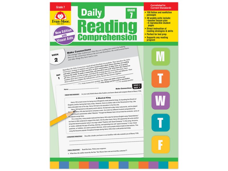 Daily Reading Comprehension Activities Workbook - Gr. 7 at Lakeshore ...